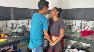 Sexo en la cocina y su prima donde realmente quería