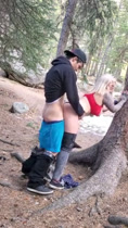 Deja de tirar los pesados ​​polvos en un bosque público