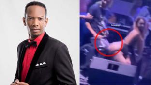 Eudis El Invencible le saca el guebo a una bailarina en vivo