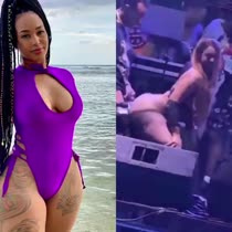 Hombre le pega el pene en tarima a Stripper dominicana yes rous