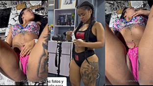 Megane Janell abierta mostrando el totaso que tiene