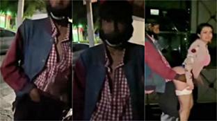 Que locura! - Kendall se motiva al ver la verga larga de este indigente y se deja follar