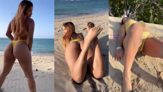 Dominicana Caomi en el mar