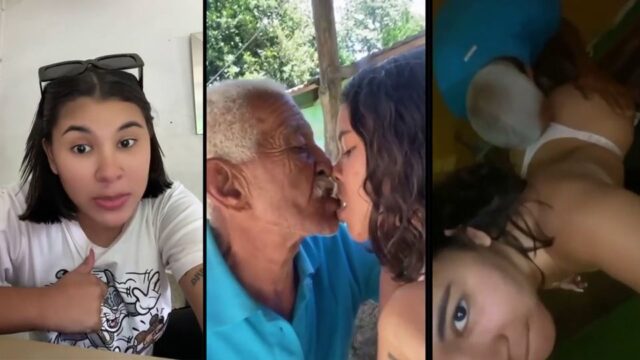 Dominicana La Banquera se lo deja meter de un viejo