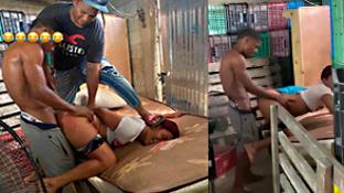 Dominicana rapando en el mercado del pueblo