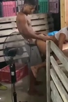 Hechando un pequeño polvo con una cliente