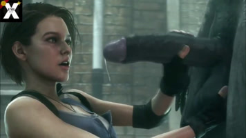 Jill Valentine 3D XXX masturbando un Monster Cock