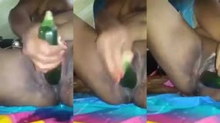 Negra de toto masudo se viene bien rico con un pepino