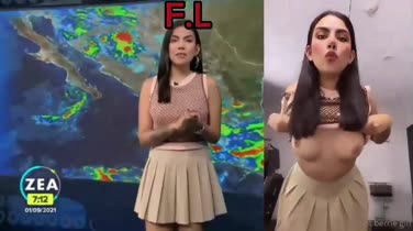 Se filtra video de chica del tiempo