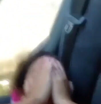 panameña en el auto