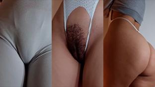 Quería mostrar su Leggings, pero no se resistió y se desnuda